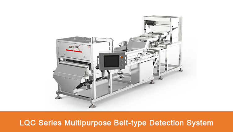 Sistema de detecção tipo correia multifuncional série LQC, classificação de pimenta